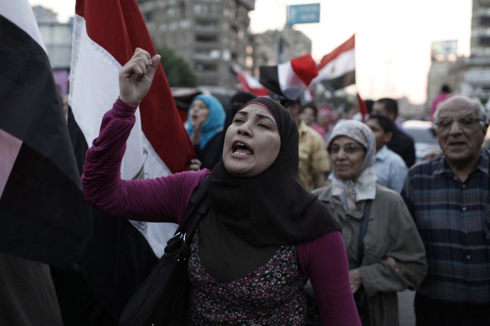 Anti Morsi Supporters Take To The Streets