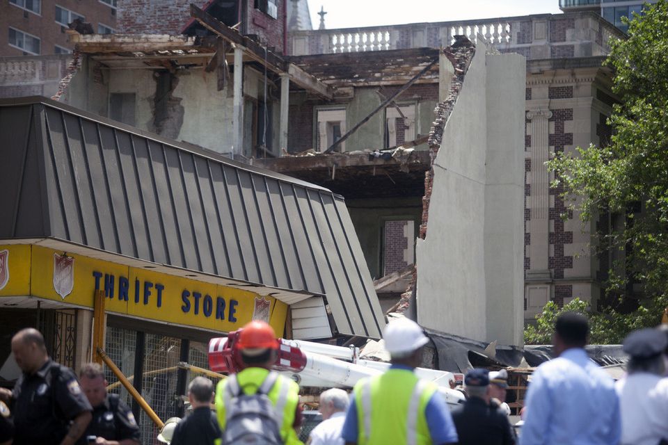 People Trapped And Injured In Building Collapse In Philadelphia