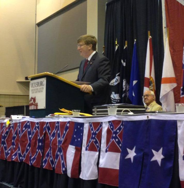 Mississippi Lt. Gov. Tate Reeves (R) spoke at a Sons of Confederate Veterans event in 2013.