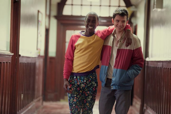 Ncuti Gatwa and Asa Butterfield in Sex Education