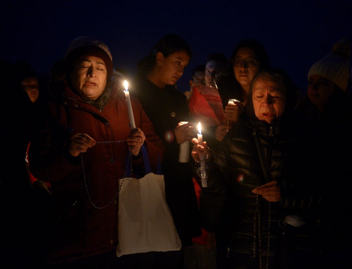 Community members gathered to honor Reyes at a vigil on Thursday.