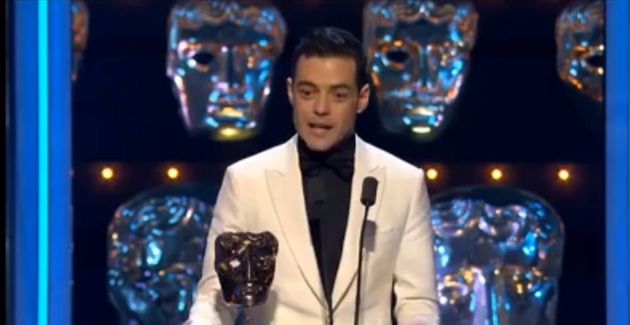 Rami Malek at Sunday night's Baftas