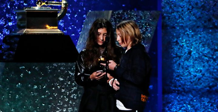 61st Grammy Awards - Show - Los Angeles, California, U.S., February 10, 2019 - Chris Cornell's children accept his posthumous award for Best Rock Performance "When Bad Does Good". REUTERS/Mike Blake
