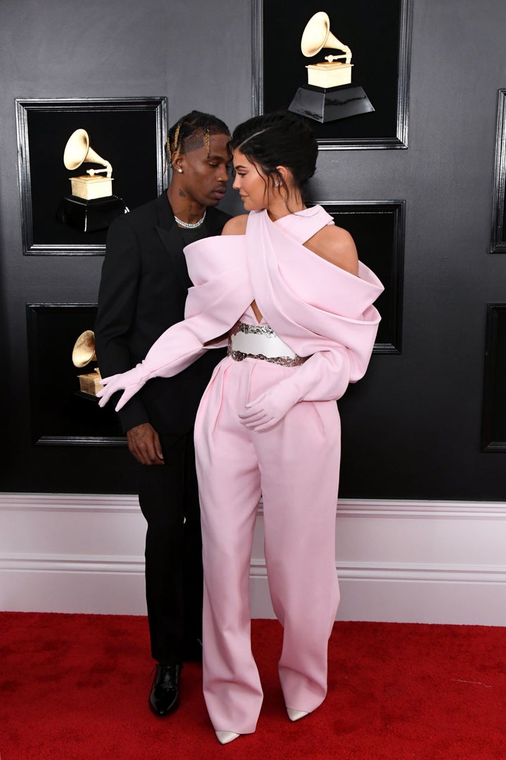 The beauty mogul and mother of superstar Stormi Webster wore her hair up and accessorized with Lorraine Schwartz diamonds.