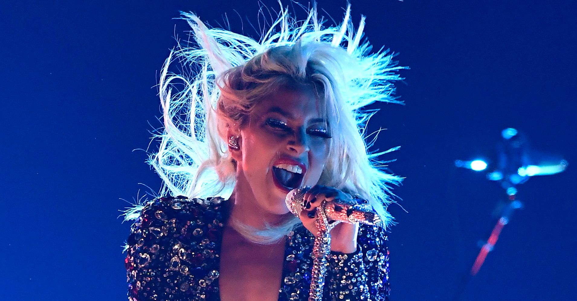 Lady Gaga Performs 'Shallow' Without Bradley Cooper At Grammys And