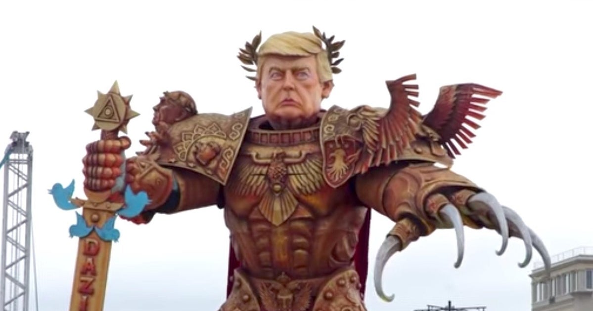 Massive And Terrifying ‘God Emperor Trump’ Presides Over Parade In ...