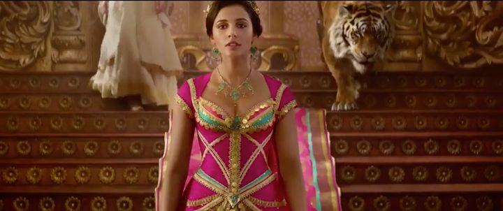 Naomi Scott's role as Jasmine has attracted controversy