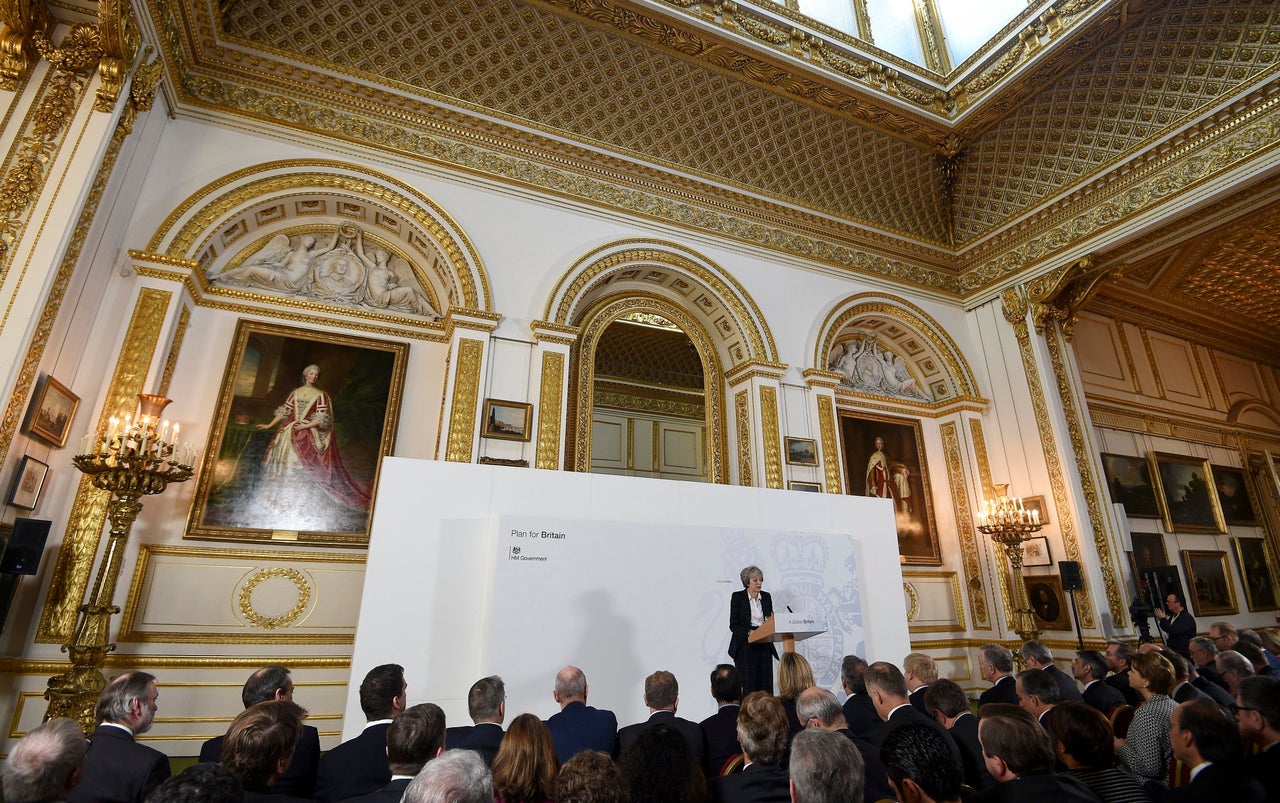 May delivers her Lancaster House speech in January 2017