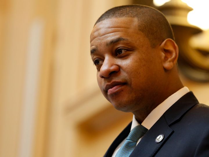 Virginia Lt. Gov. Justin Fairfax, seen presiding over the state Senate in Richmond on Monday, faces calls to resign and threats of impeachment.