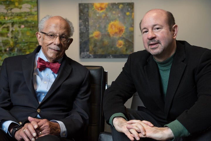 Warren M. Washington (left) and Michael E. Mann (right).