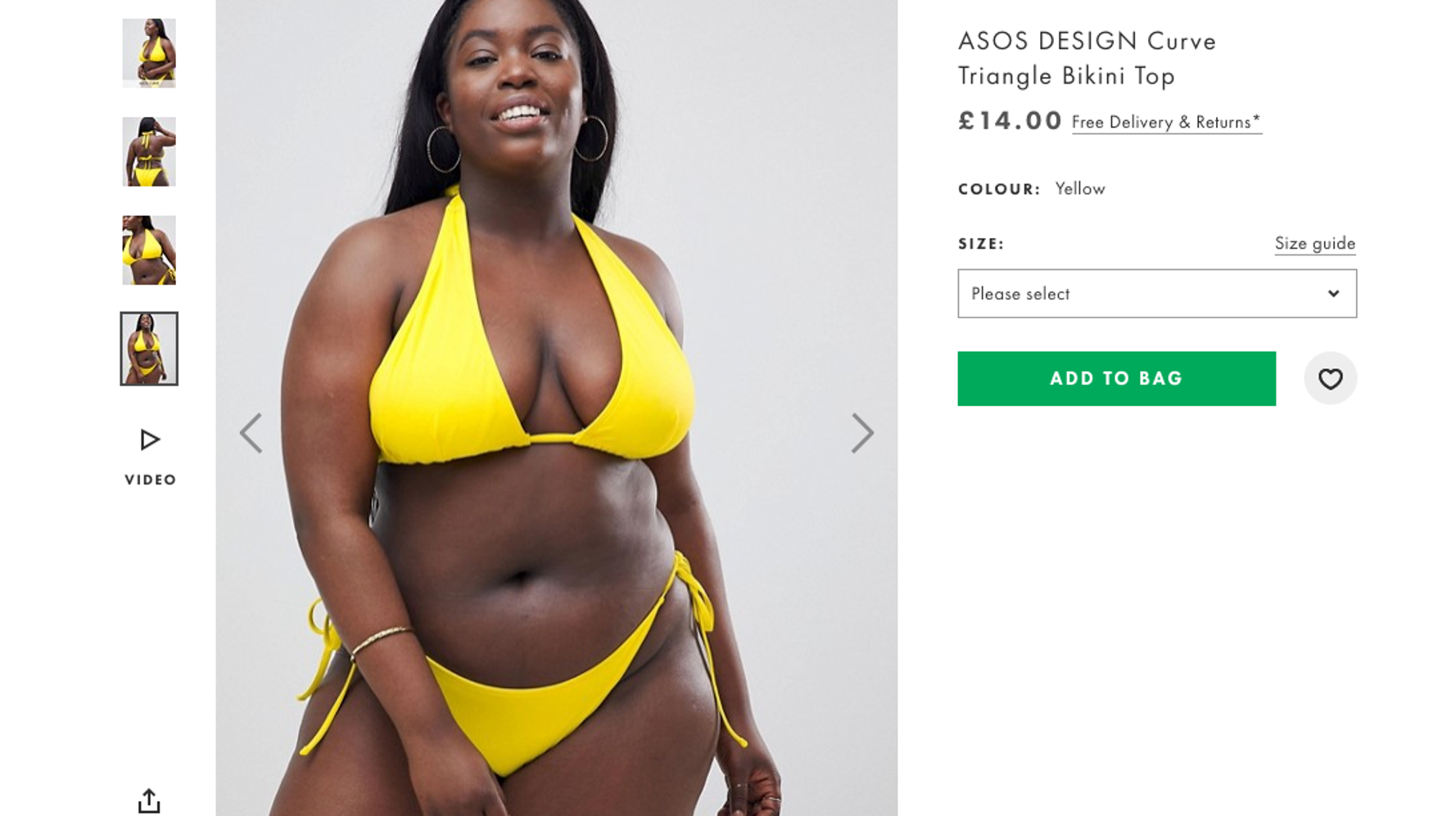 鮮やかなビキニを着たのは 黒人のプラスサイズモデルだった イギリスの通販サイトに称賛の声 ハフポスト 特集