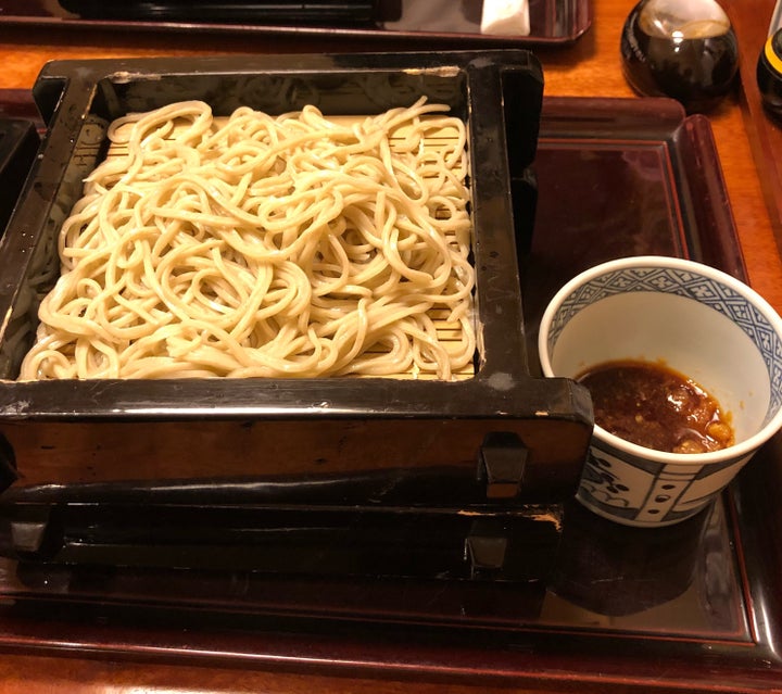 醤油とわさび、薬味だけで蕎麦を食べてみました。