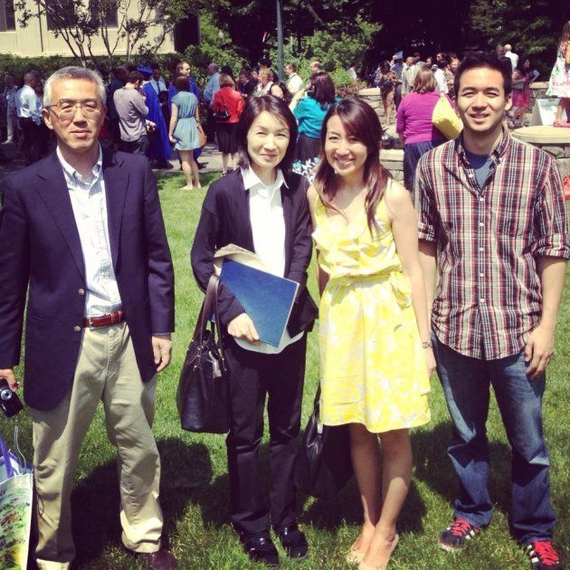 大学院のあるワシントンDCで家族と。左から父、母、筆者、弟