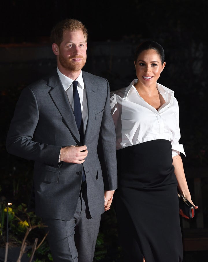 The Duke and Duchess of Sussex arriving at the Endeavour Fund Awards at Draper's Hall, London.