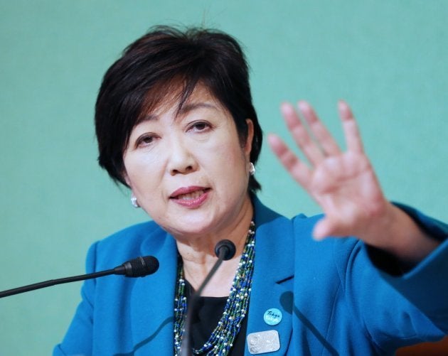 記者会見する東京都の小池百合子知事＝9月28日、東京都千代田区の日本記者クラブ 