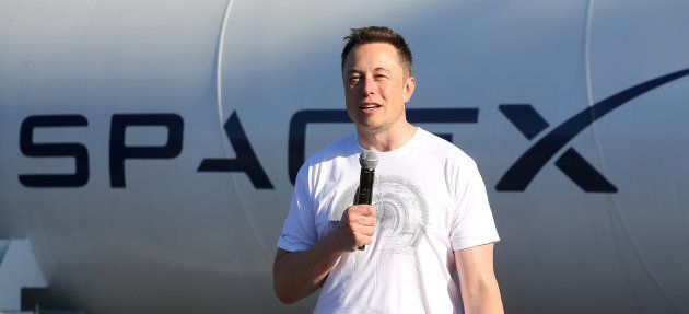 Elon Musk, founder, CEO and lead designer at SpaceX and co-founder of Tesla, speaks at the SpaceX Hyperloop Pod Competition II in Hawthorne, California, U.S., August 27, 2017. REUTERS/Mike Blake