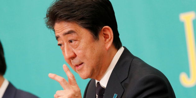 党首討論会に出席した安倍晋三首相（2017年10月8日撮影）