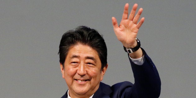 自民党の安倍首相＝2017年9月