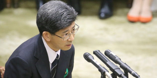 参院予算委員会の証人喚問で答弁する佐川宣寿前国税庁長官＝２７日午前、国会内 撮影日：2018年03月27日