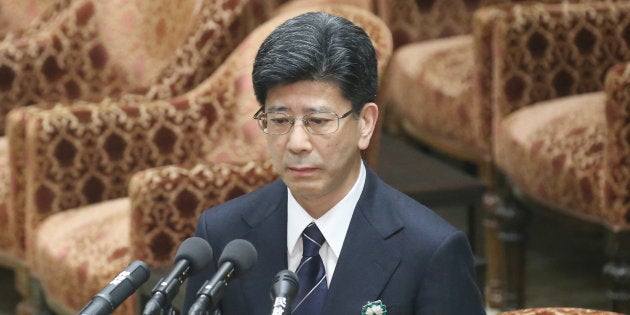 衆院予算委員会の証人喚問で答弁する佐川宣寿前国税庁長官＝２７日、国会内 撮影日：2018年03月27日