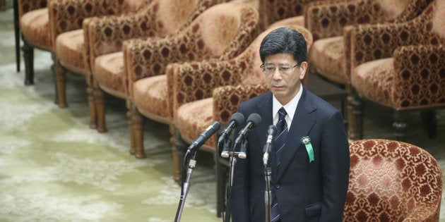 衆院予算委員会の証人喚問で答弁する佐川宣寿前国税庁長官＝3月27日、国会内