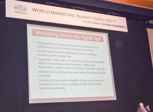 Analytics 2.0, World Marketing Summit Tokyo 2017, Philip Kotler