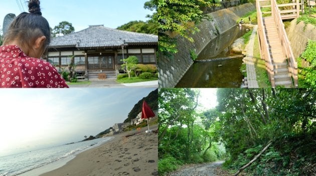 浄楽寺とその周辺=浄楽寺提供