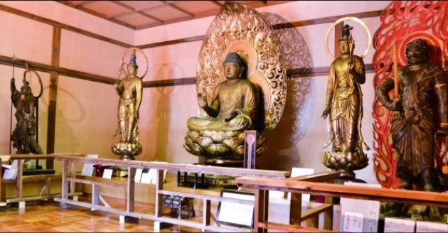 浄楽寺に受け継がれてきた運慶作の５体の仏像＝浄楽寺提供