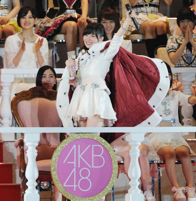 第7回AKB48選抜総選挙で1位の指原莉乃さん＝2015年6月6日