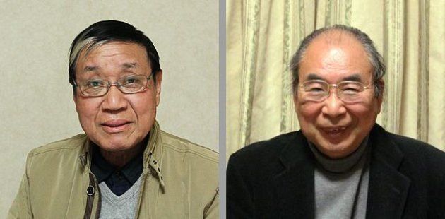 飯塚俊男監督（左）と鈴木越夫さん