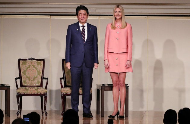 安倍首相とイヴァンカさん