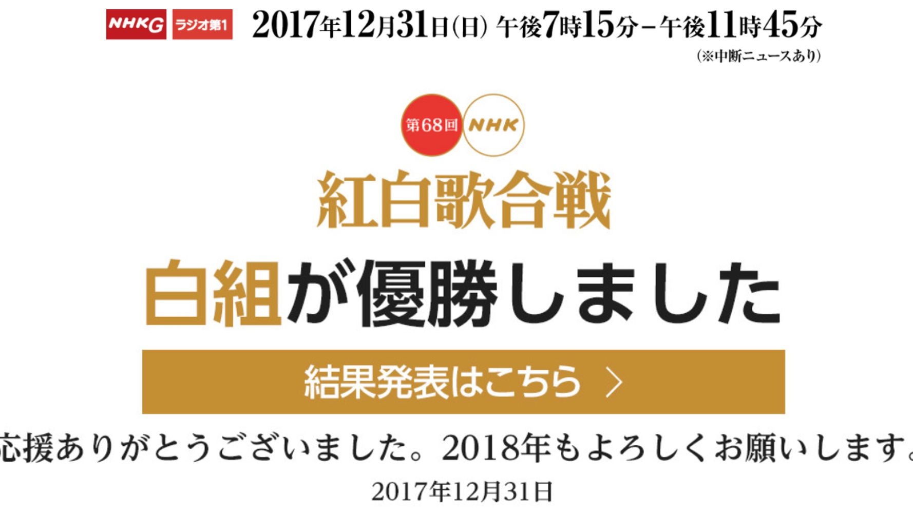 紅白歌合戦の視聴率 歴代ワースト3 40 に届かず ハフポスト アートとカルチャー