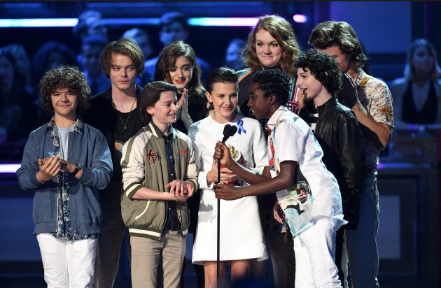 'Stranger Things' cast in Los Angeles, USA.