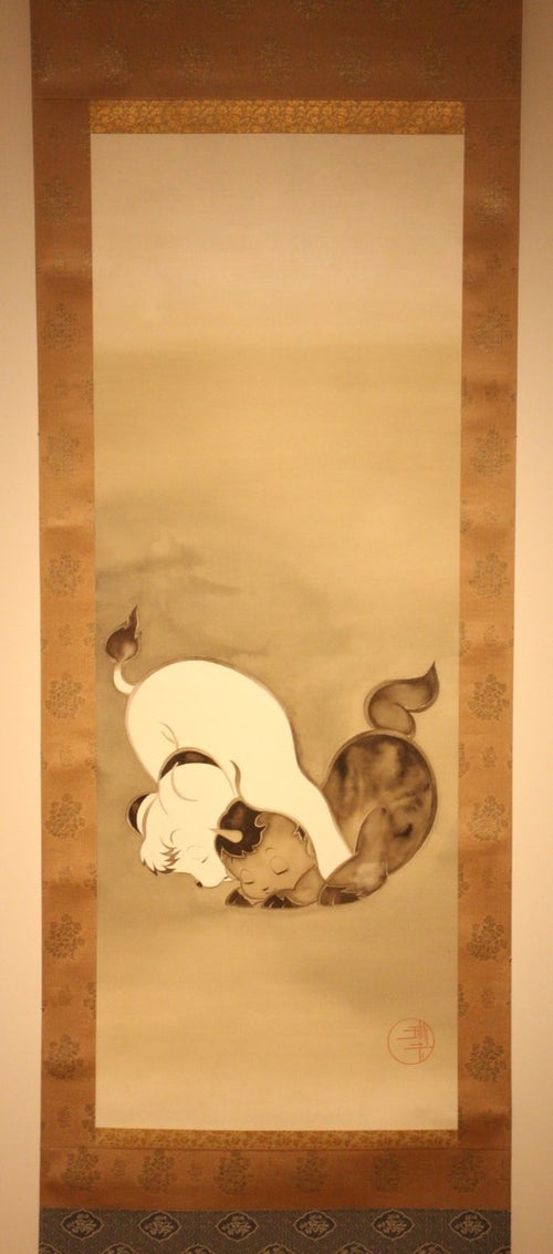 もしも伊藤若冲が「初音ミク」を描いたら…。日本画とアニメの時空を