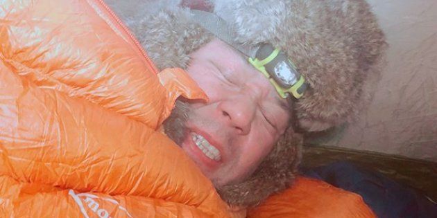 「-34℃の中でテント泊⛺️ 寒そうだって❓ 寒そうじゃないんだよ❗️寒いんだよ‼️」