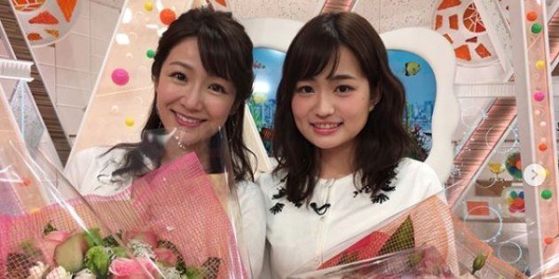 「長野美郷キャスターと篠原梨菜キャスターは今日が最後の出演⏰今までありがとうございました🌟」