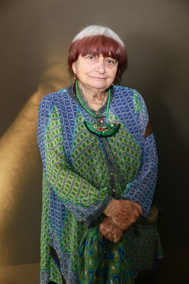 CANNES, FRANCE - MAY 23: Agnes Varda attends Kering Talks 'Women In Motion' At The 68th Annual Cannes Film Festival on May 23, 2015 in Cannes, France. (Photo by Vittorio Zunino Celotto/Getty Images for Kering)