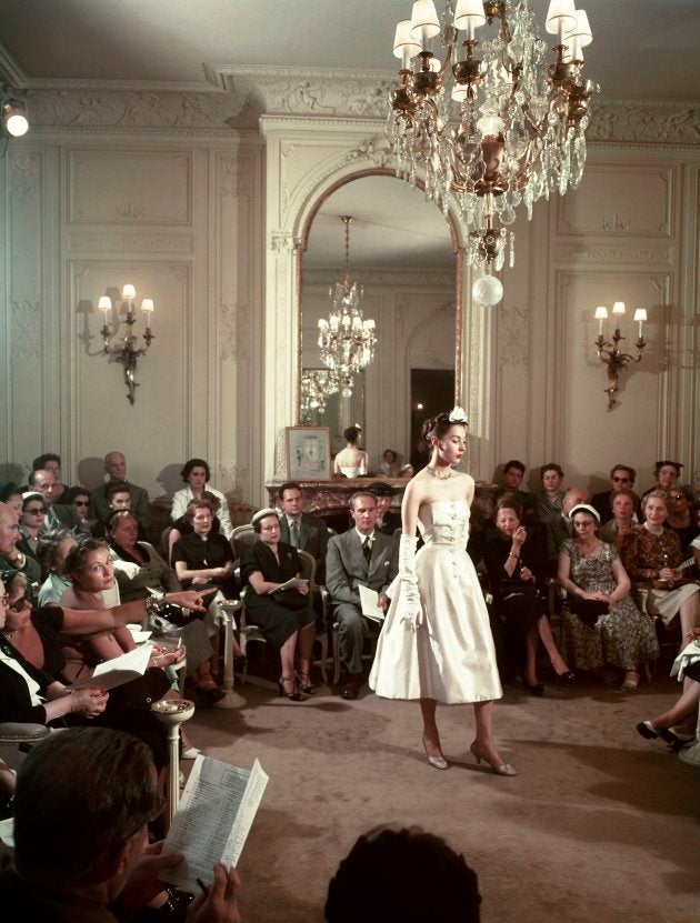 クリスチャン・ディオールのコレクション(1950年、フランス撮影)