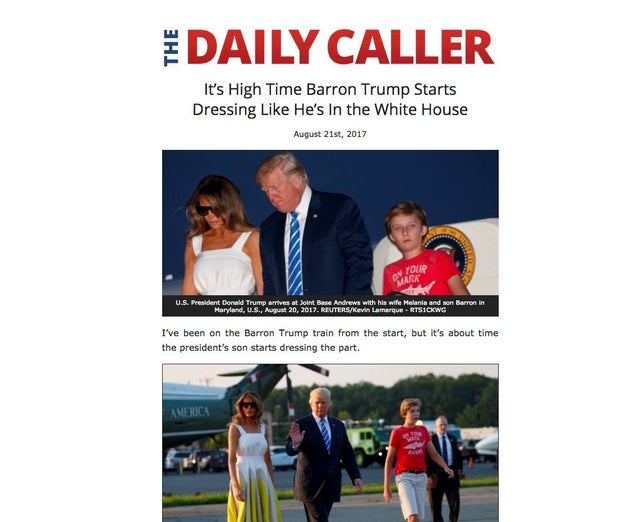 ホワイトハウスにふさわしい服を バロン トランプくんへの批判にクリントン氏長女が怒り ハフポスト