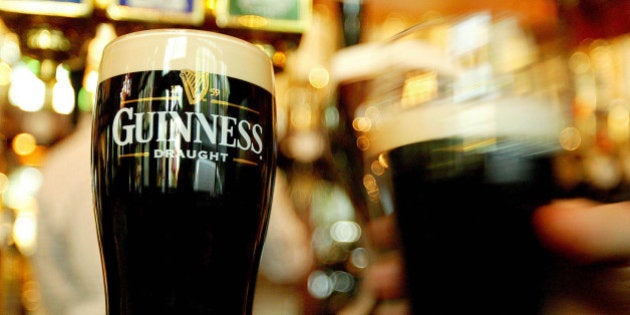 Pints of Guinness are seen in a London pub, March 1, 2004. The secret