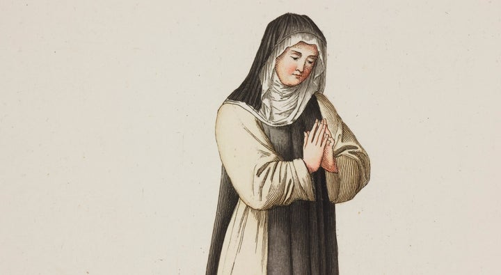 The 14th-century Dominican nun is depicted in this painting. Joan of Leeds was a Benedictine.