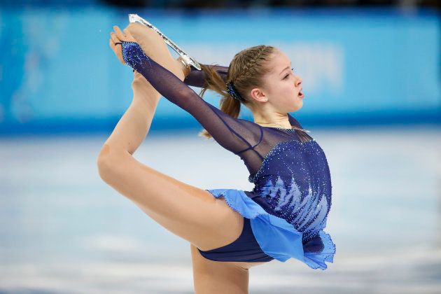 ソチ五輪で演技を披露するリプニツカヤ選手＝2014年2月