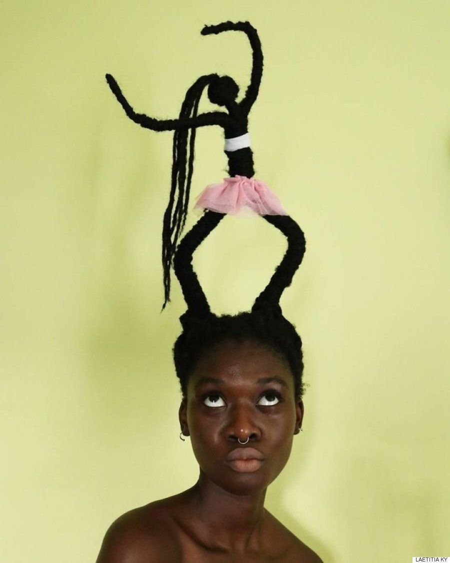 ヘアスタイルは自己表現のひとつ 髪をアート作品にしたアフリカの女性