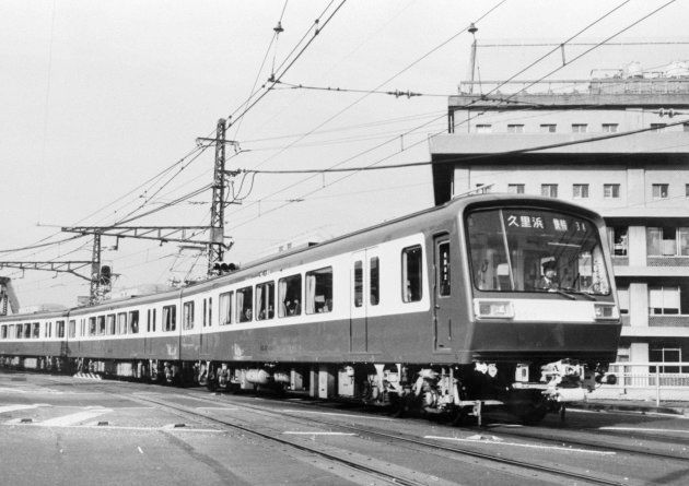 1983年に撮影されたブルーリボン賞を受賞した「京浜急行2000系電車」
