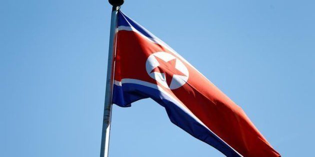 A North Korean flag flies at the DPRK Permanent Mission in Geneva. © 2017 Reuters