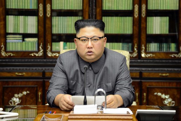「史上最高の超強硬な対応措置」の検討を表明する北朝鮮の金正恩氏。