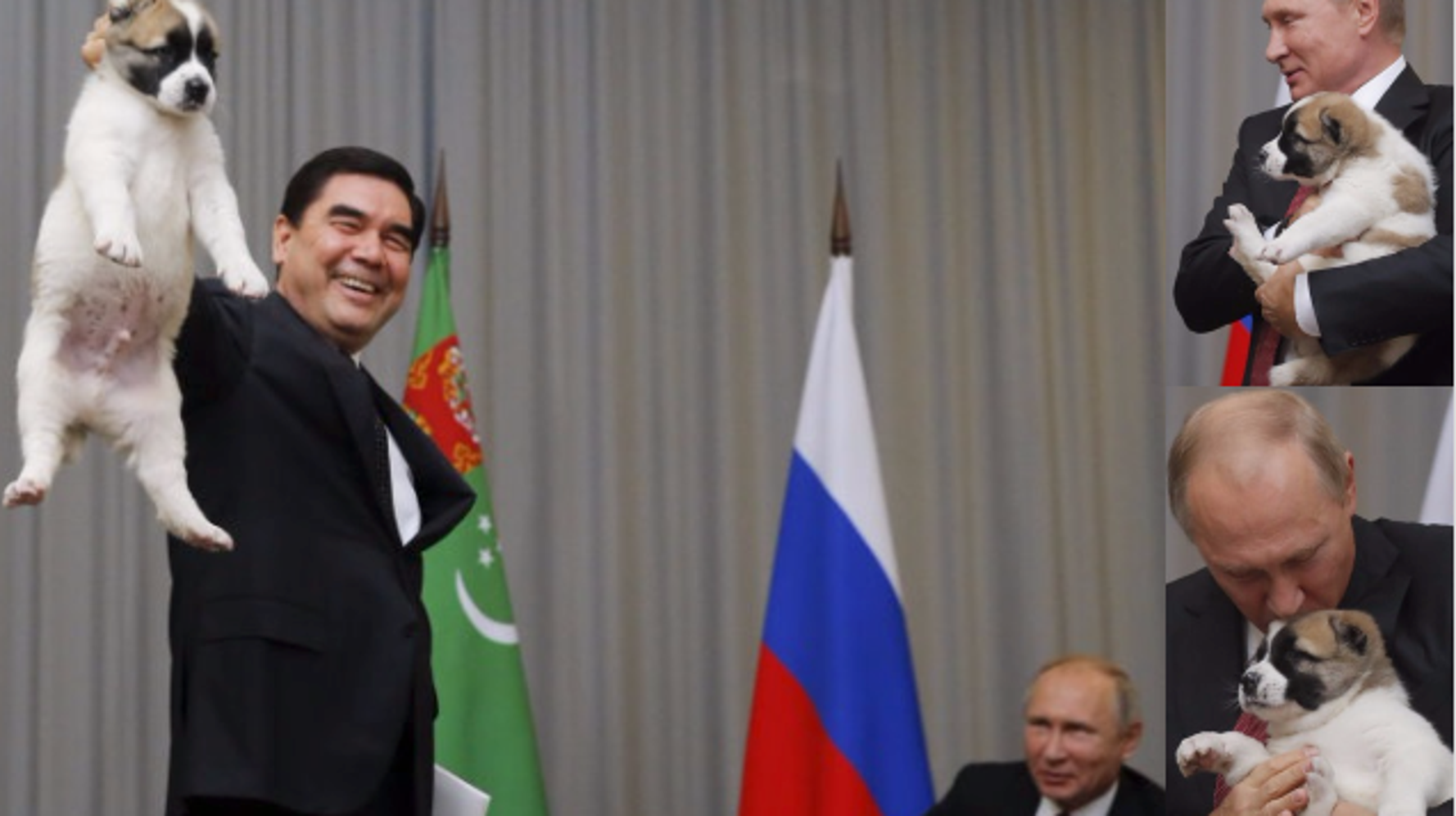 プーチン大統領 犬をプレゼントされたときの表情が話題 ハフポスト World