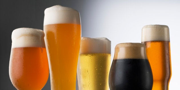 Variety of Beer glasses