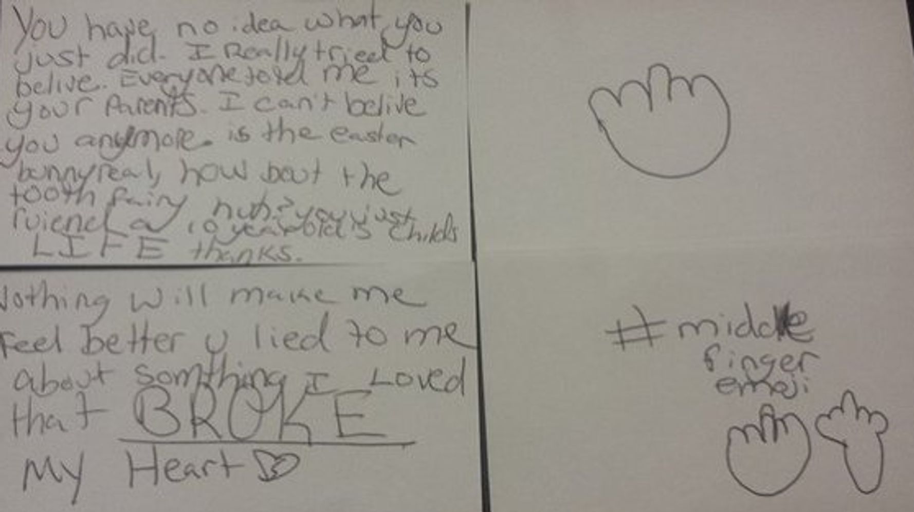 「サンタは本当にいるって信じていたのに！」 10歳の女の子は両親に手紙を出した ハフポスト LIFE