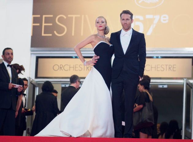 Blake Lively and Ryan Reynolds attend the premiere for the film, Captives, at the Cannes Film Festival on May 16, 2014, in Cannes, France. Francis Specker /Landov
